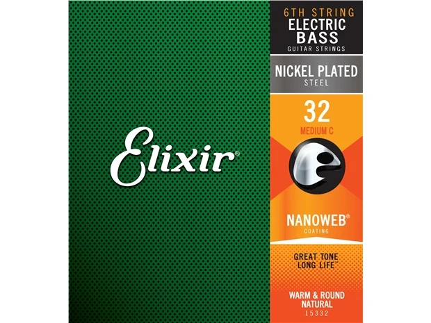 Elixir #15332 Bass Guitar Musical Instrument Nano Coating 0.032 Single String - Image 2