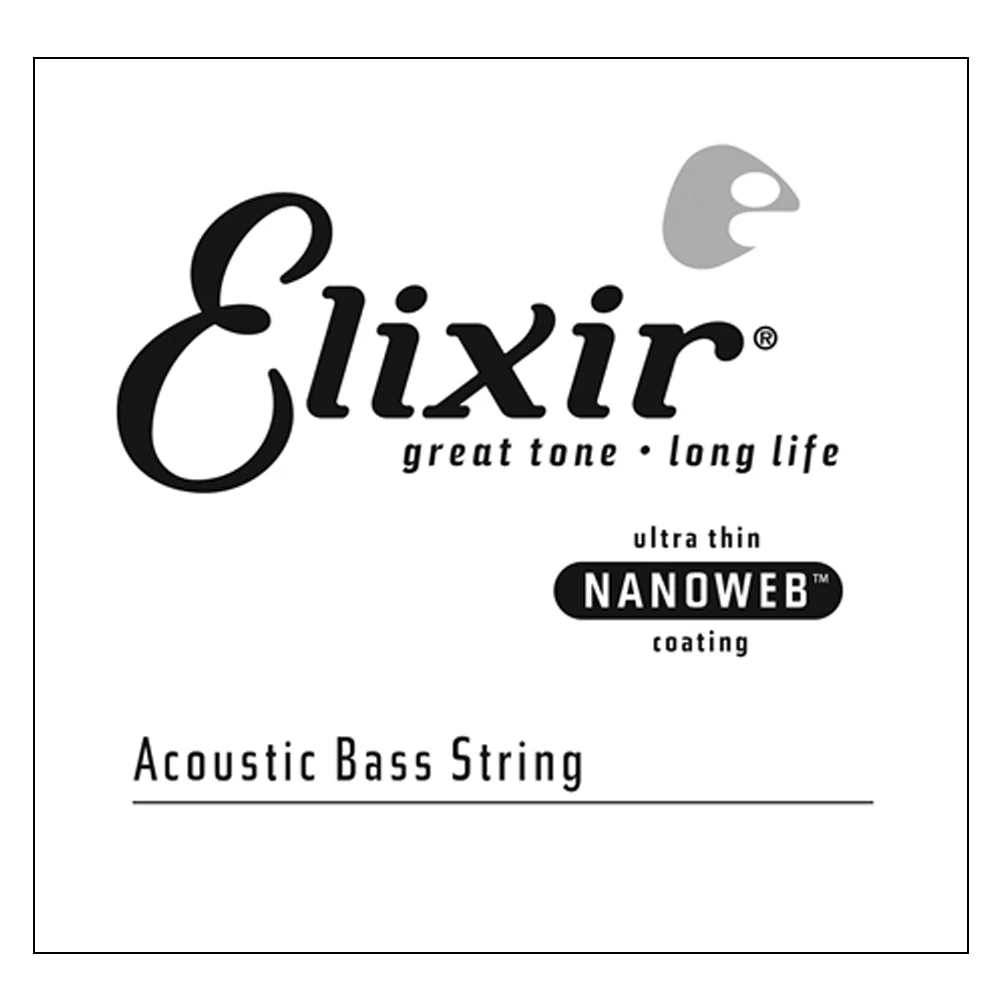 Elixir #15825 Acoustic Bass Nano Guitar String 0.125 Single 80/20 Bronze - Image 2
