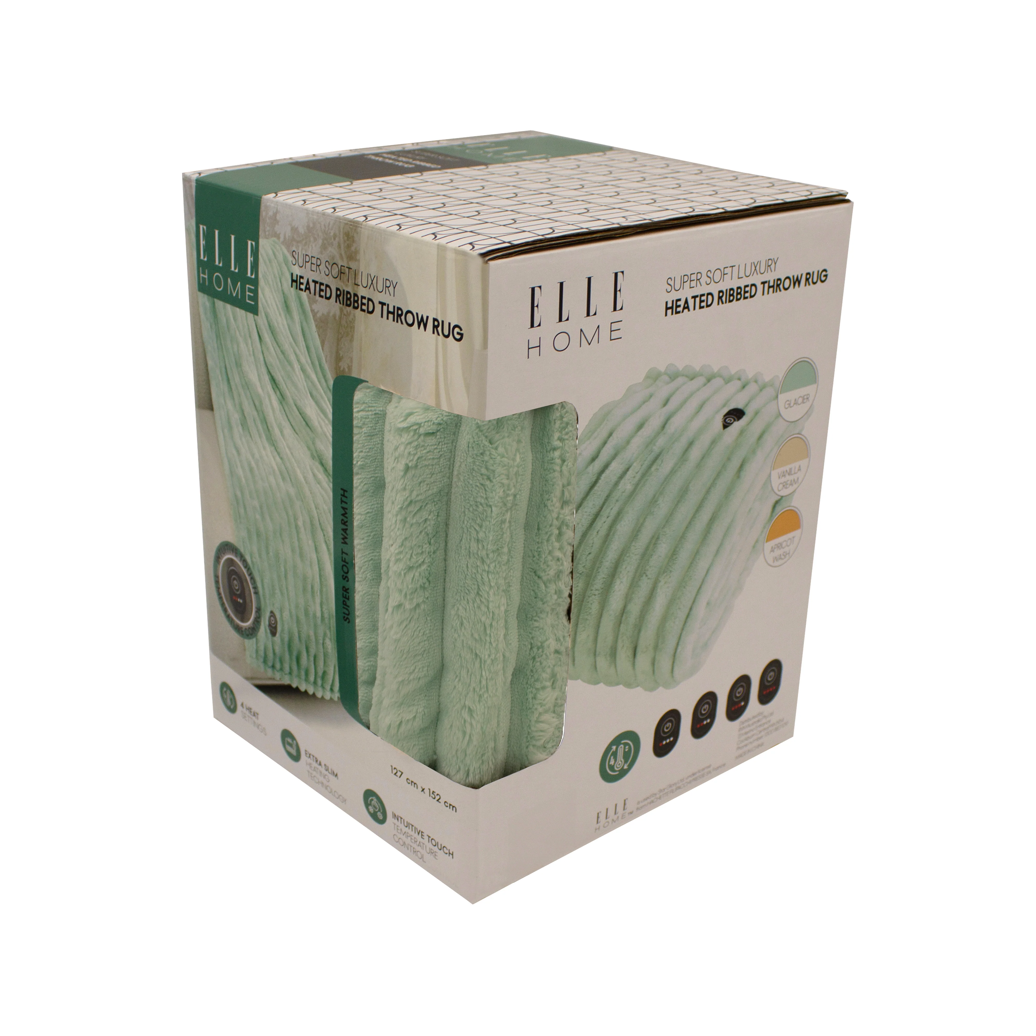 ELLE Heated Throw Blanket (Glacier) - Image 8