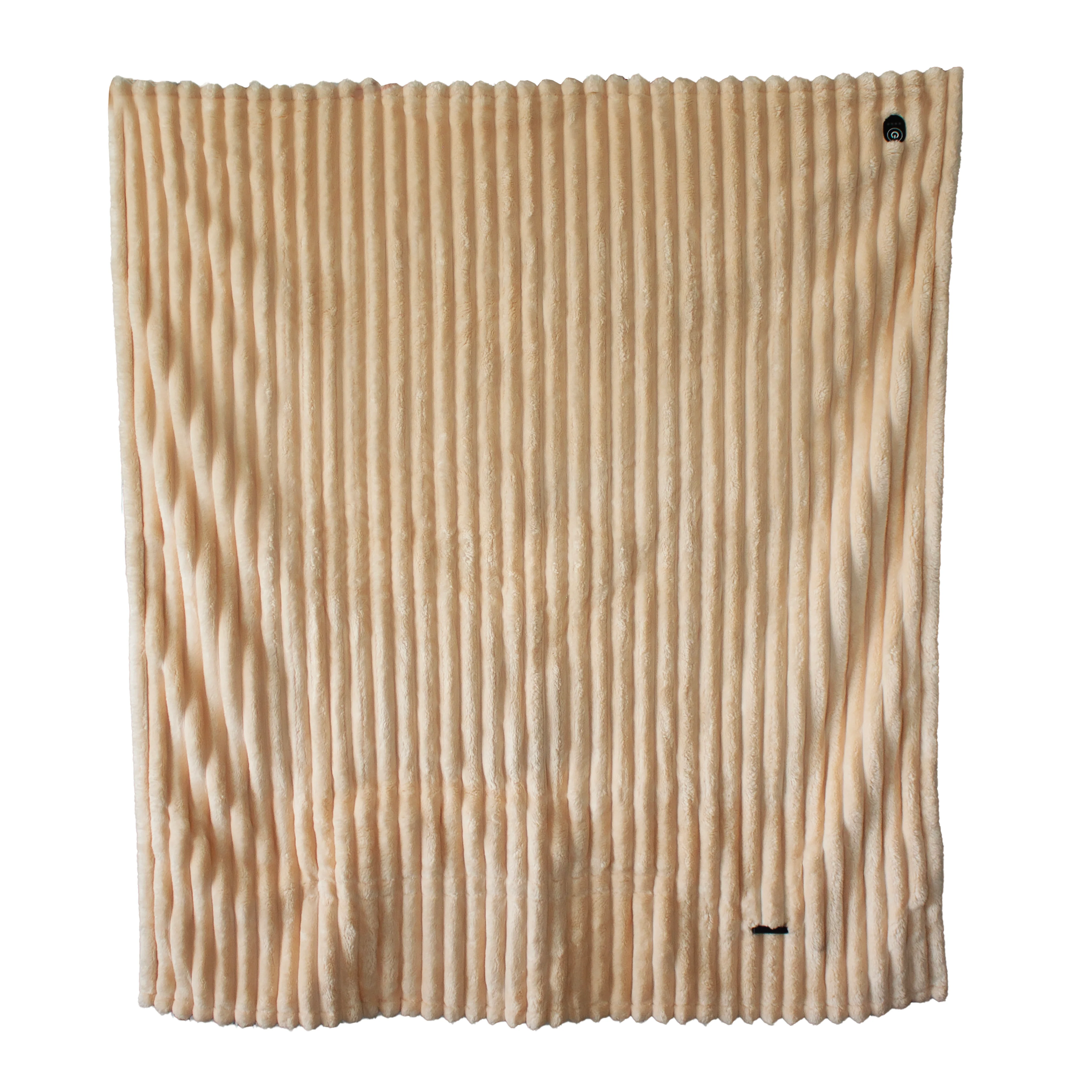 ELLE Heated Throw Blanket (Vanilla Cream) - Image 9
