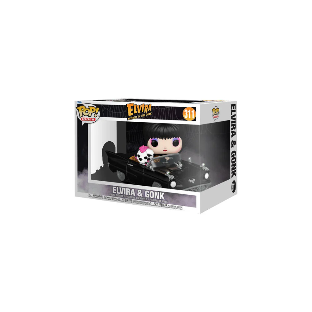 Elvira Mistress Dark Elvira & Gonk Macabre Mobile Pop Rides Vinyl Figure - Image 2