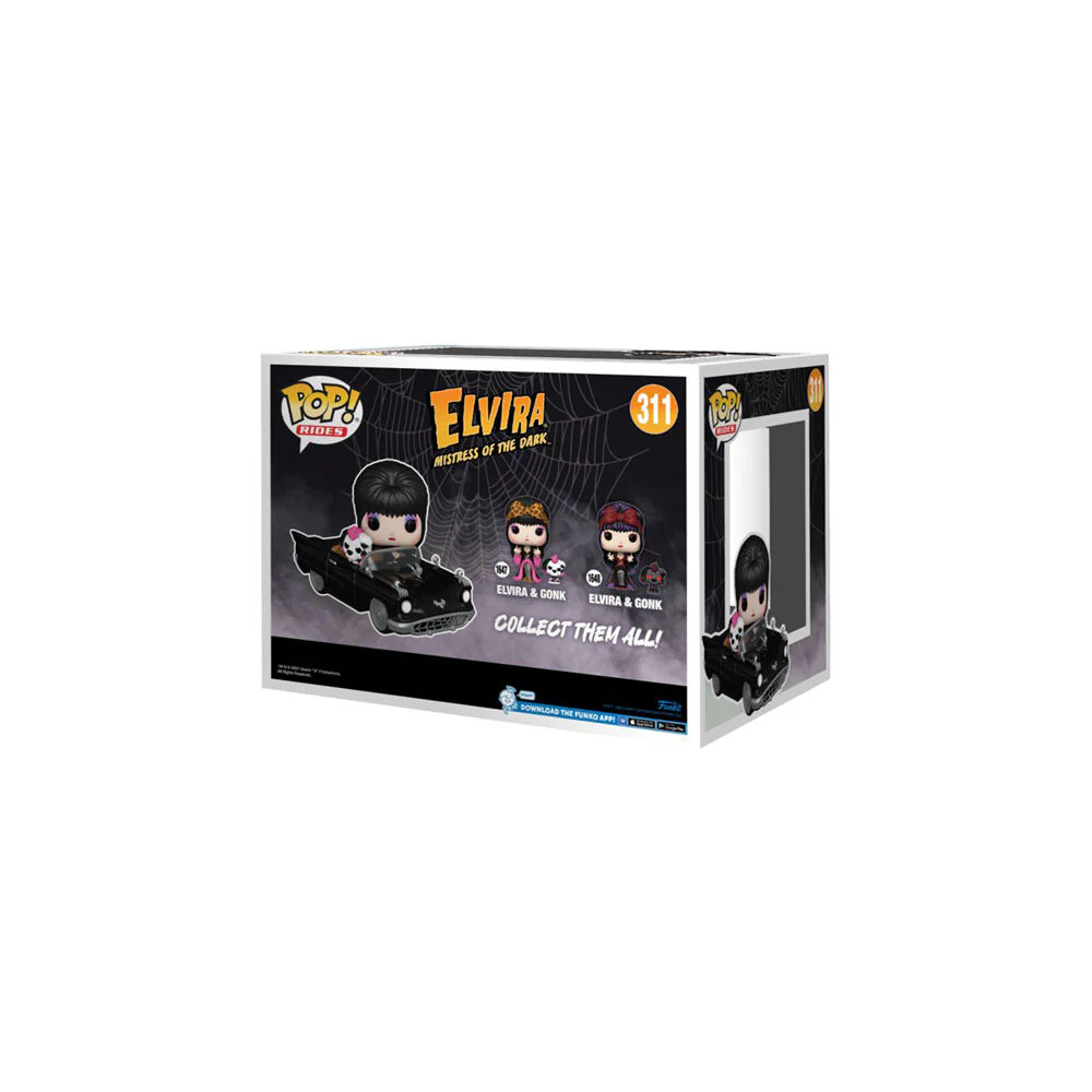 Elvira Mistress Dark Elvira & Gonk Macabre Mobile Pop Rides Vinyl Figure - Image 3