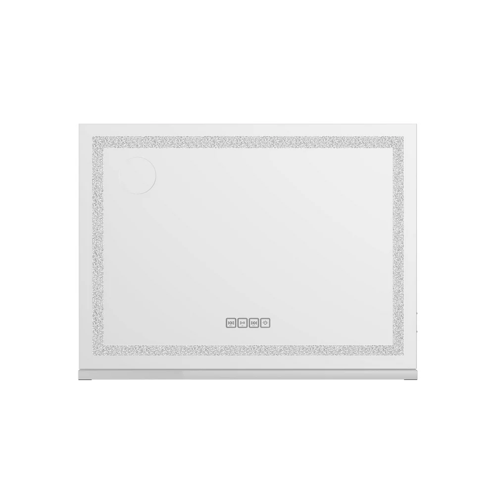 Embellir Bluetooth Makeup Mirror 58x46cm Hollywood Vanity with LED Light Crystal - Image 4