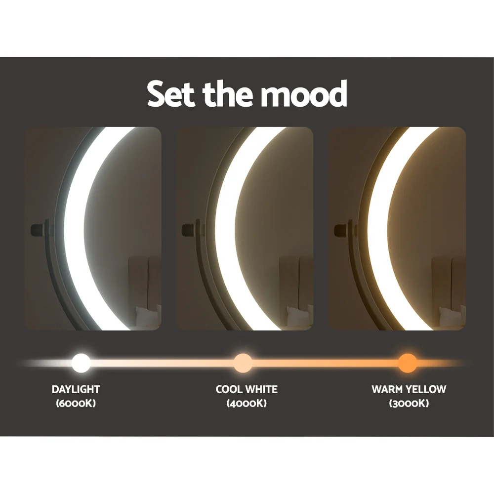 Embellir Extendable Makeup Mirror 10X Magnifying Double-Sided Bathroom Brown - Image 6