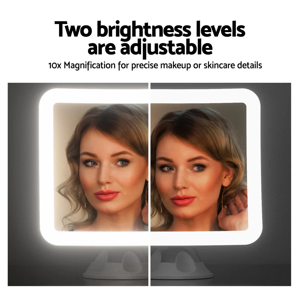 Embellir Makeup Mirror 10X Magnification LED Light Adjustable Rotation Cordless Suction Cup - Image 5
