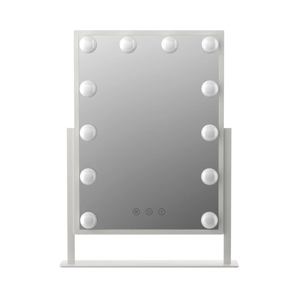 Embellir Makeup Mirror 30x41cm Hollywood Vanity with LED Light Rotation Tabletop - Image 4