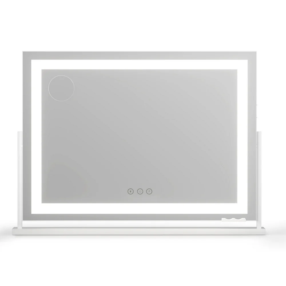 Embellir Makeup Mirror 80x58cm 360° Rotatable Vanity Mirror with Lights Bright Light Strip Adjustable - Image 4