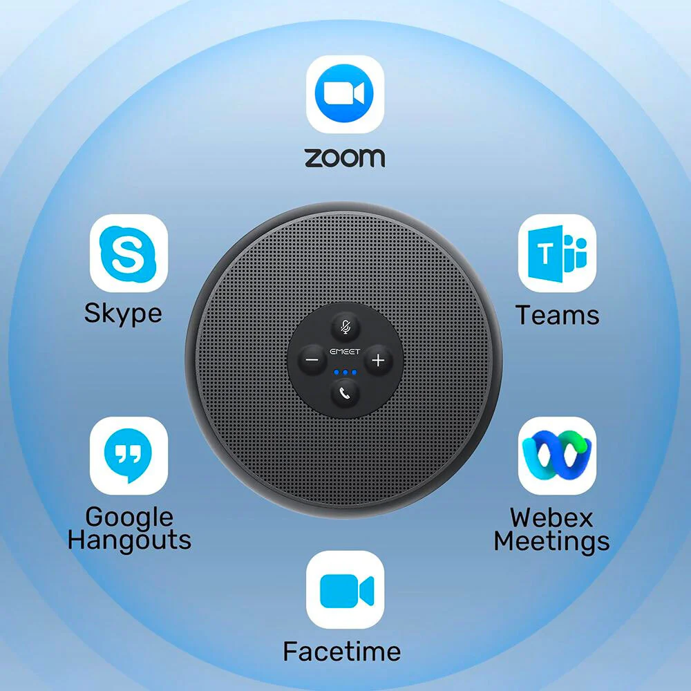 EMEET Portable OfficeCore M1A Zoom-Certified Plug-and-Play USB Speakerphone - Image 8