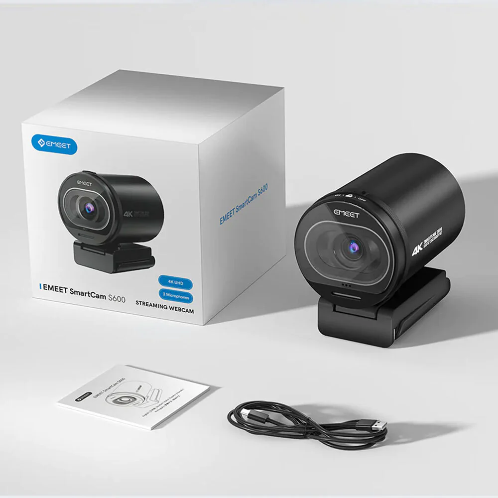 eMeet S600 4K Streaming Gaming Computer PC Webcam with Advanced TOF Autofocus - Image 5