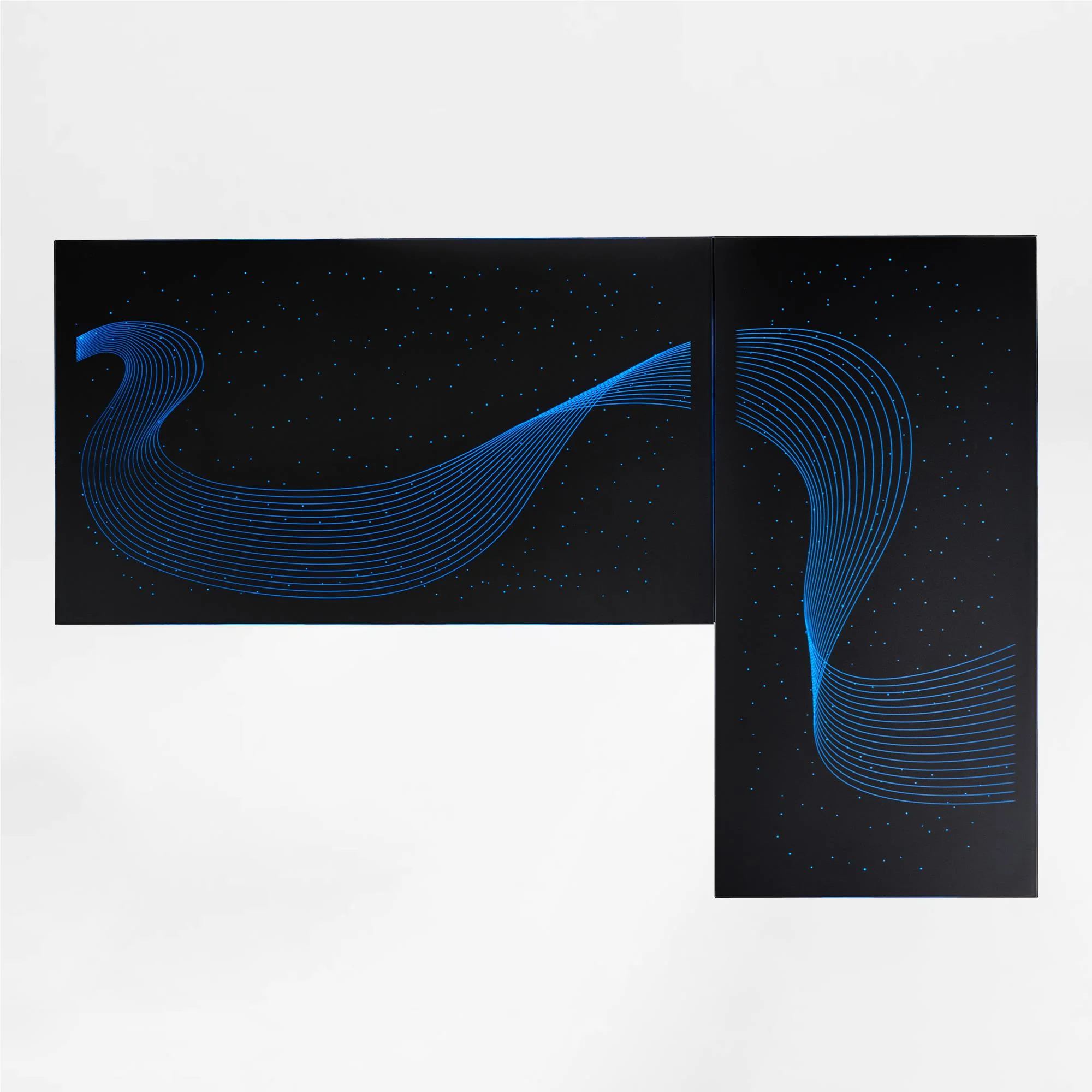 Eureka GTG - L60, L-Shaped Glass LED Gaming Desk (Right) - Image 7
