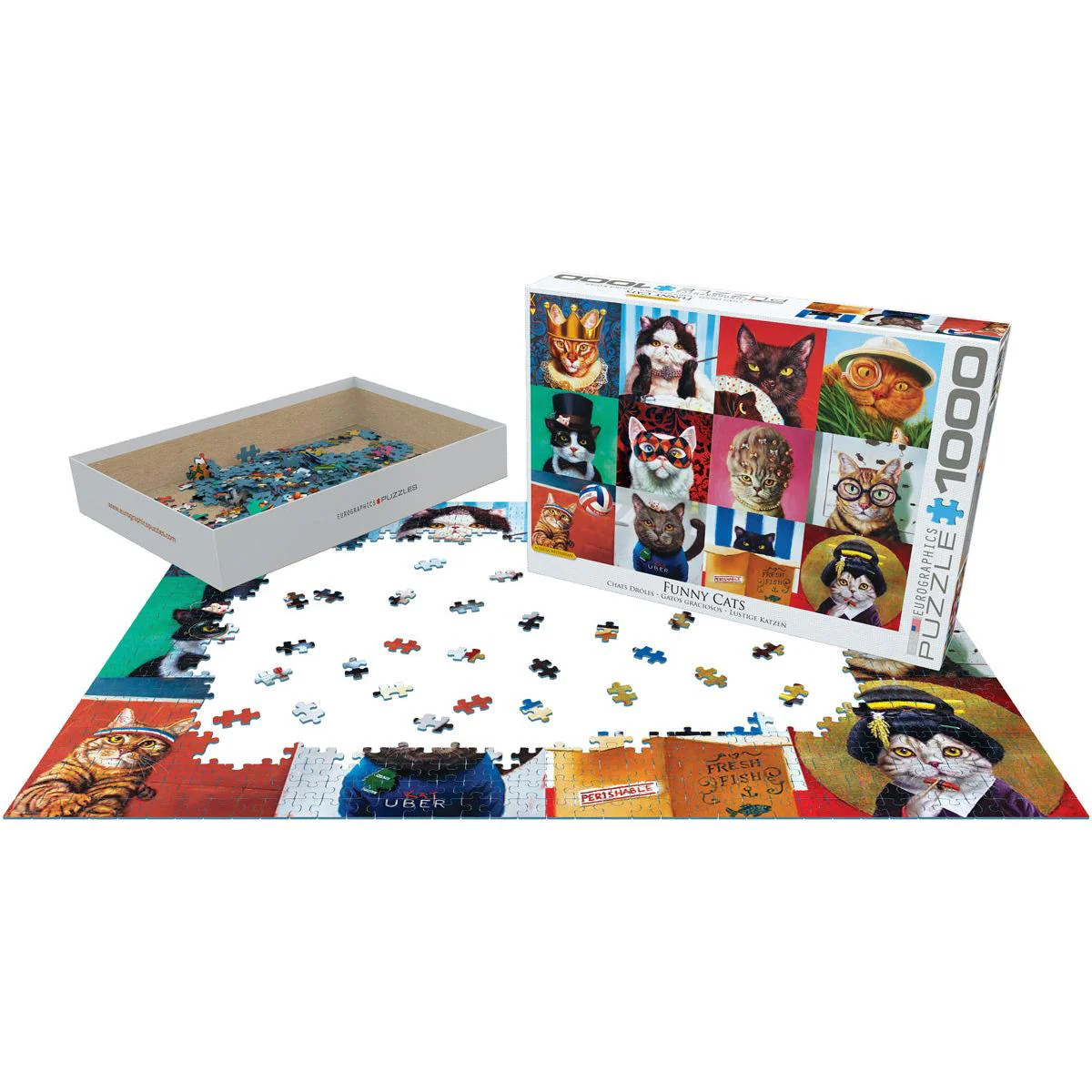 Eurographics 1000pc Funny Cats Puzzle - Image 3