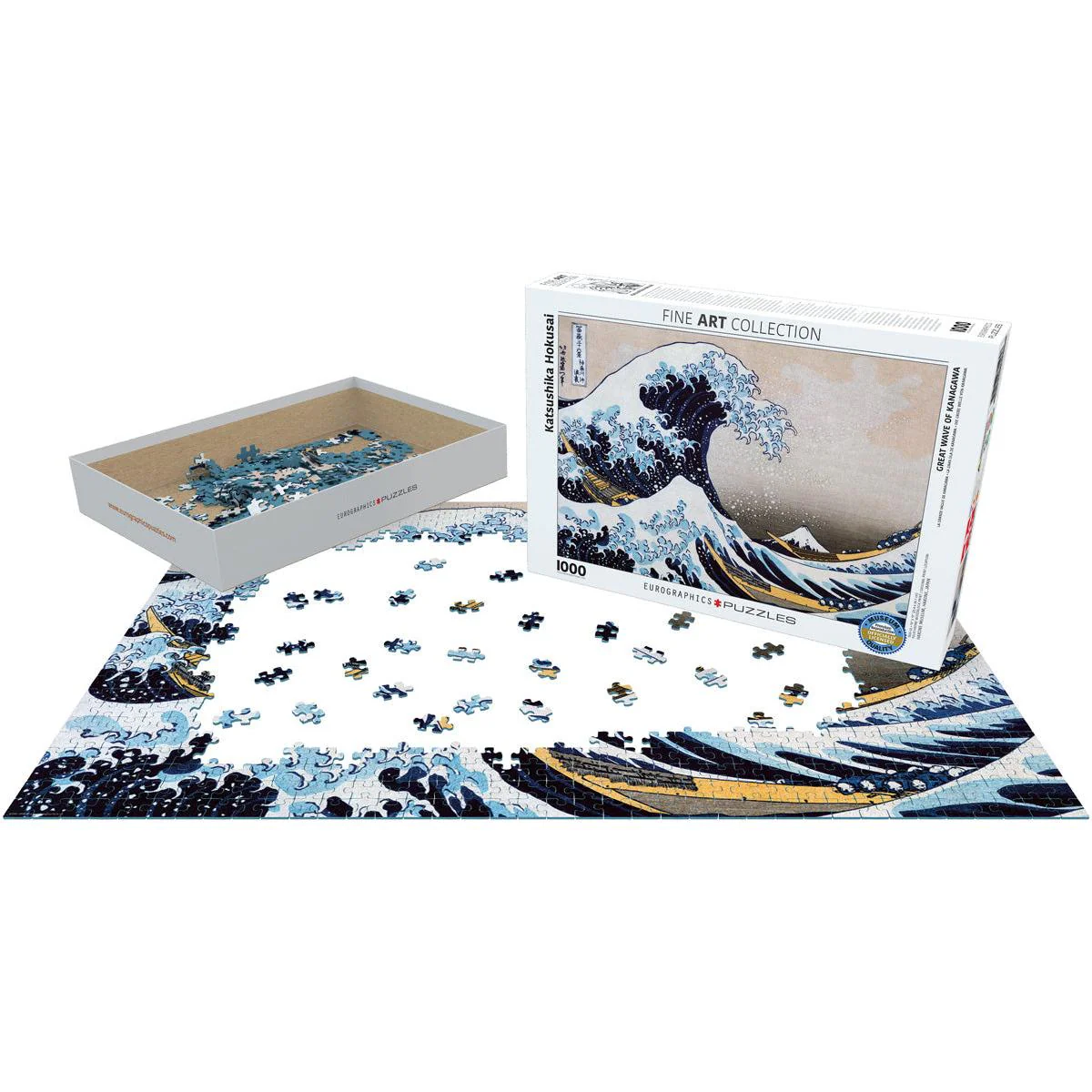 Eurographics 1000pc Great Wave Off Kanagawa Puzzle - Image 3