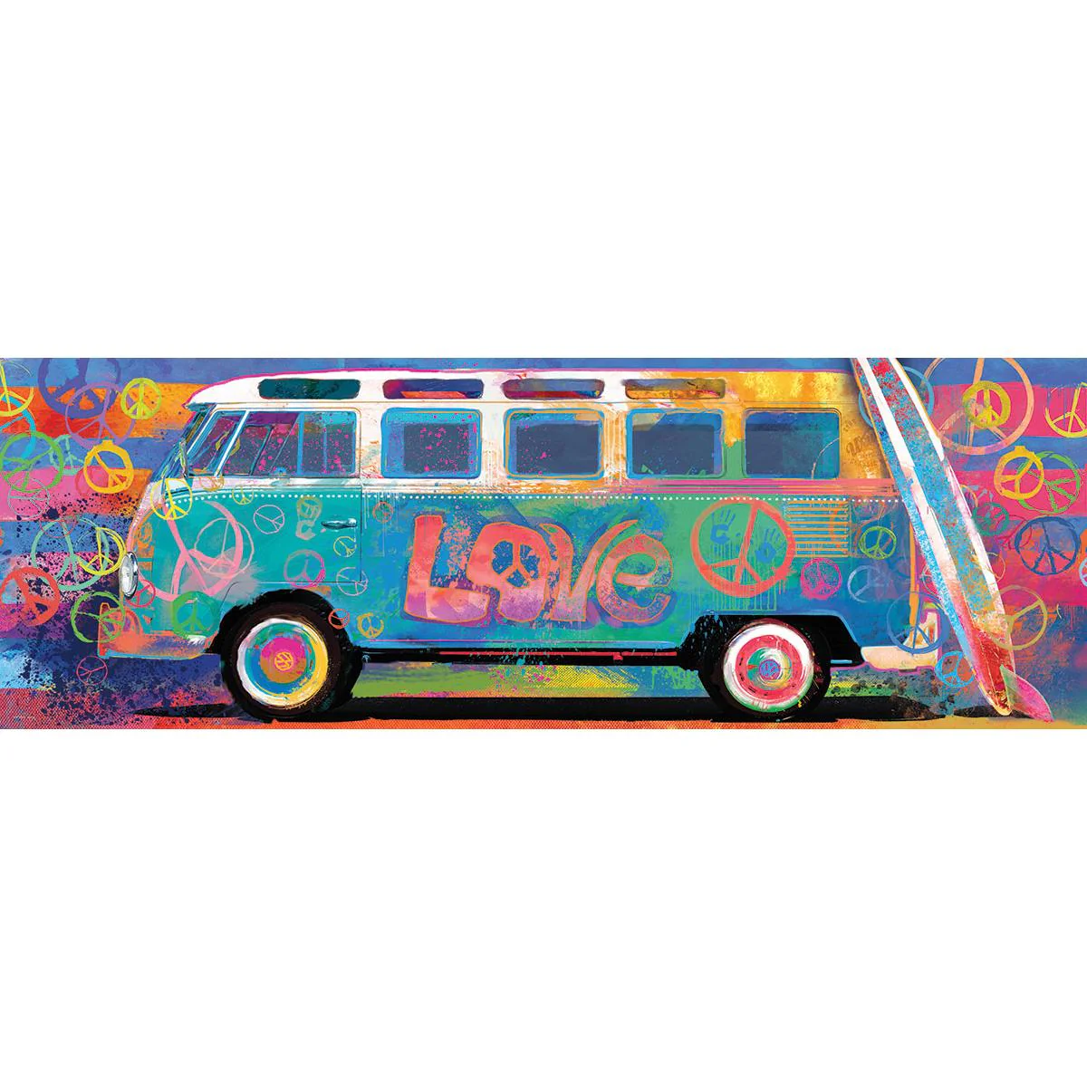 Eurographics 1000pc VW Love Splash Panorama Puzzle - Image 2