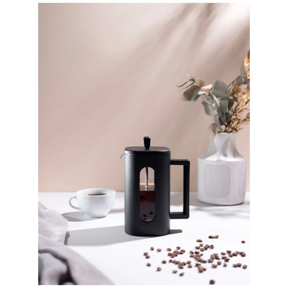 Euroline Coffee & Tea Maker Plunger French Press Square Shaped 1000ml (Black) - Image 3
