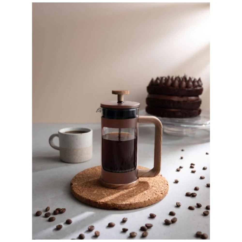 Euroline Plunger French Press Coffee Maker Durable Glass 350ml (Latte) - Image 2