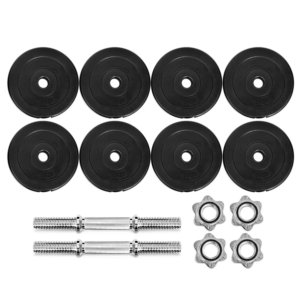 Everfit 25kg Dumbbell Set Weight Plates Dumbbells Lifting Bench - Image 4