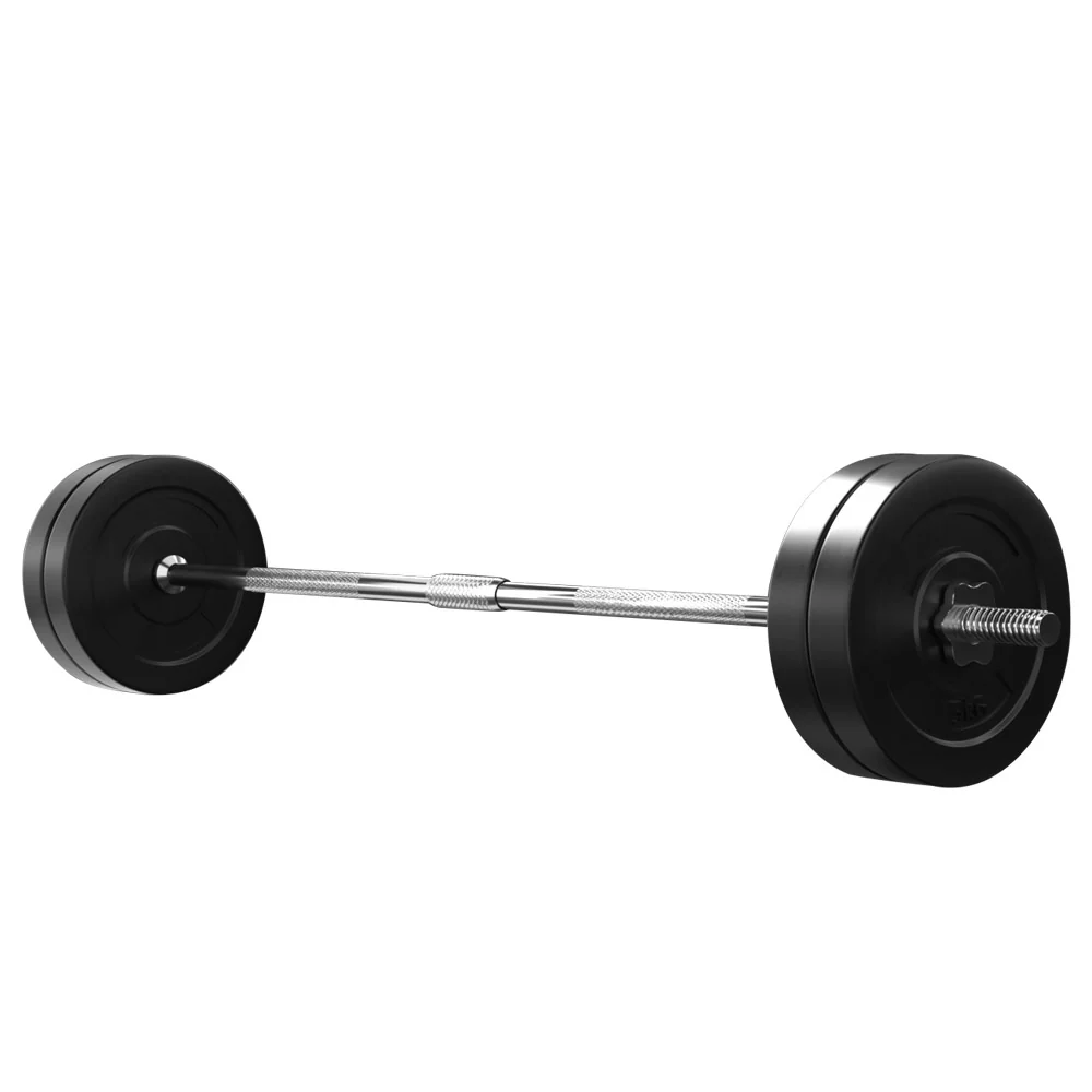 Everfit 28kg Barbell Set Weight Plates Bar Lifting Bench 168cm - Image 4