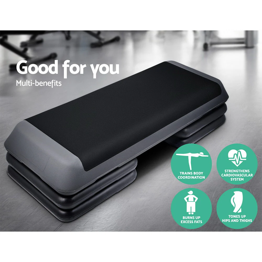 Everfit 3 Level Aerobic Step Exercise Stepper 110cm Gym Home Fitness - Image 4