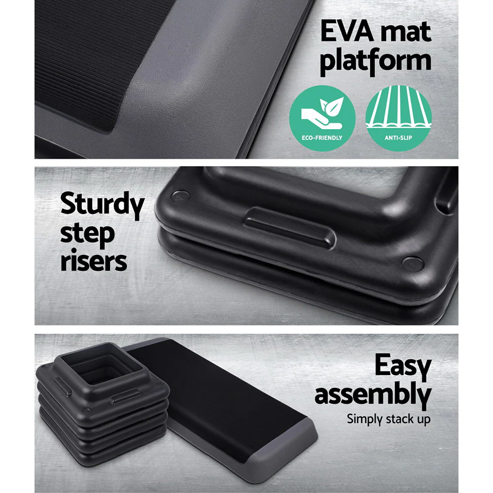 Everfit 3 Level Aerobic Step Exercise Stepper 110cm Gym Home Fitness - Image 6