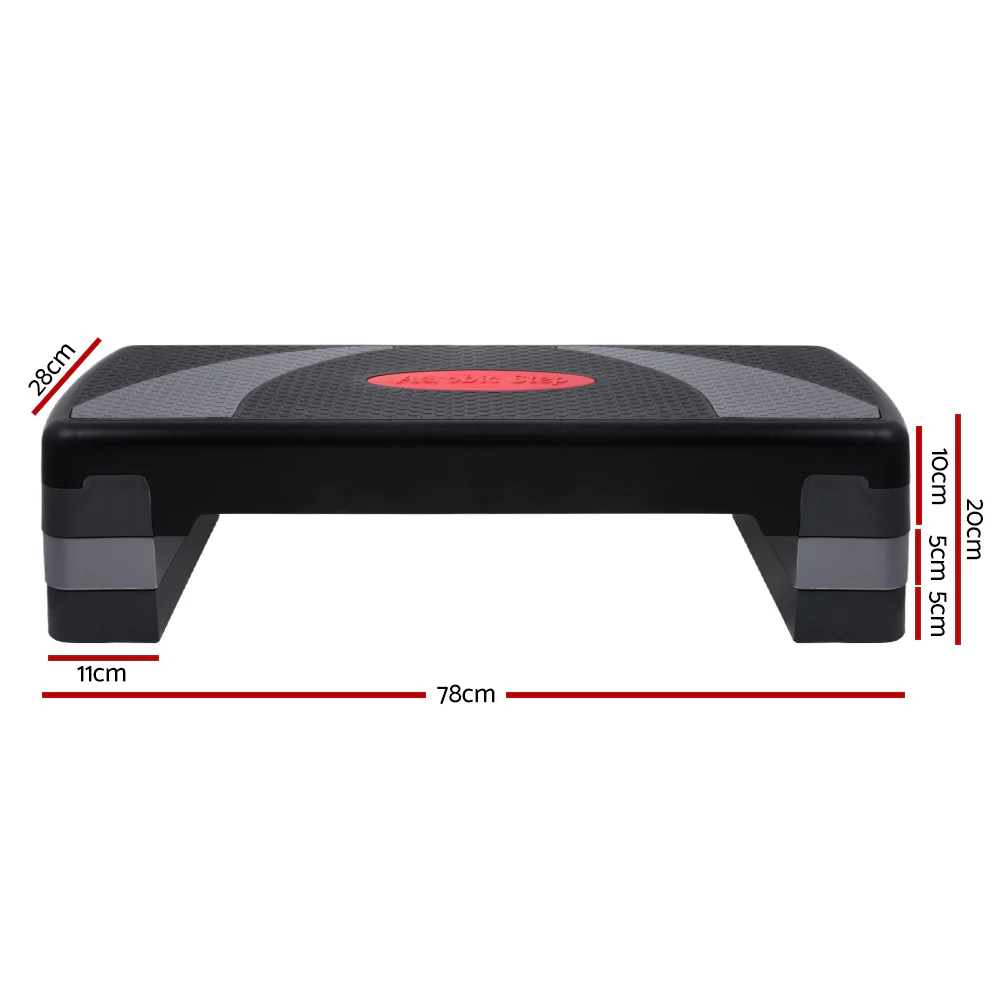 Everfit 3 Level Aerobic Step Exercise Stepper 78cm Gym Home Fitness - Image 3