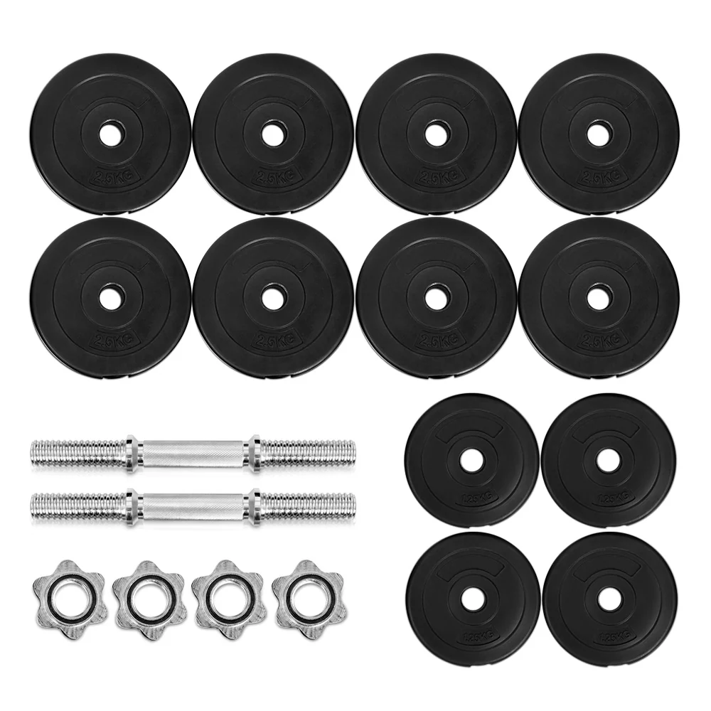 Everfit 30kg Dumbbell Set Weight Plates Dumbbells Lifting Bench - Image 4