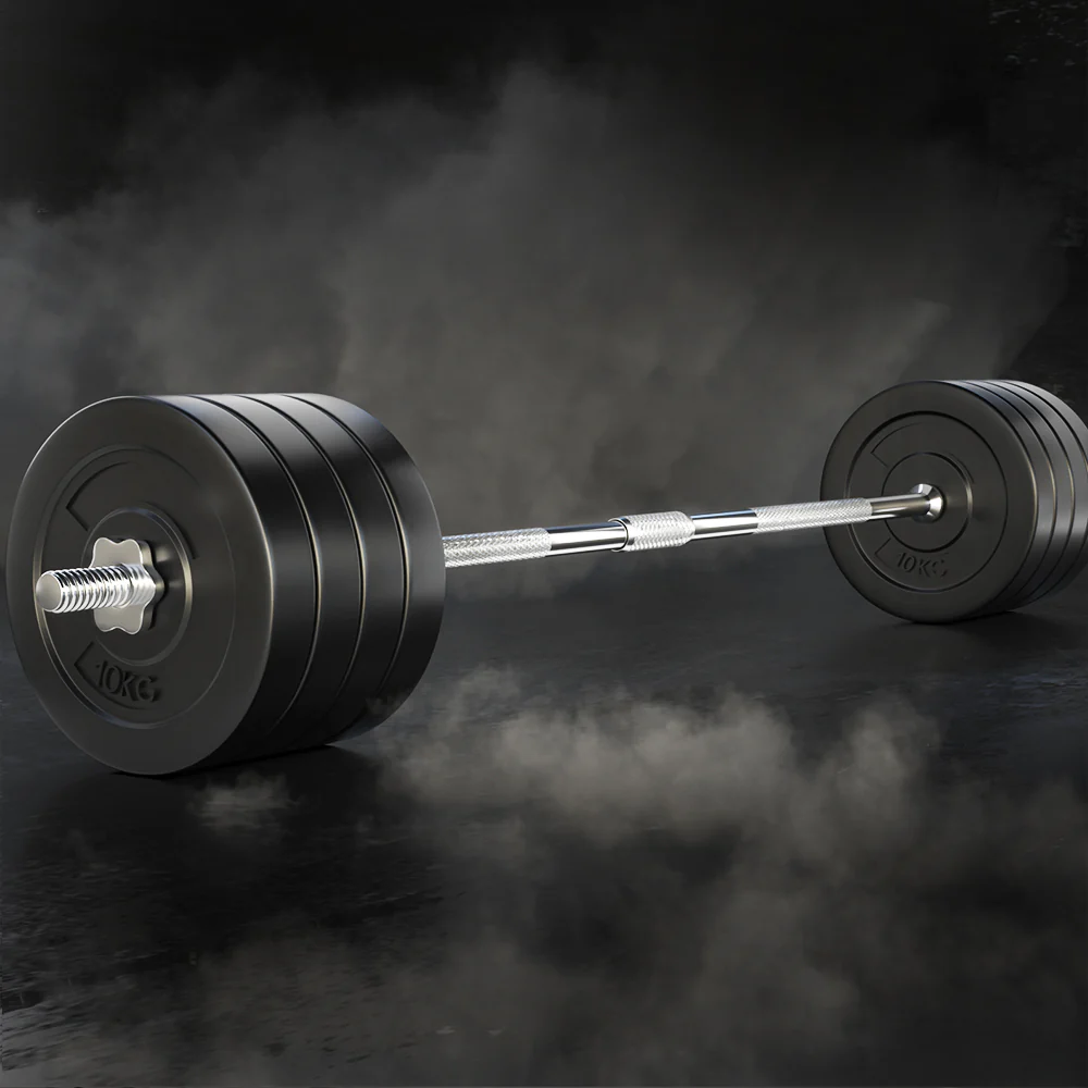 Everfit 88kg Barbell Set Weight Plates Bar Lifting Bench 168cm - Image 2