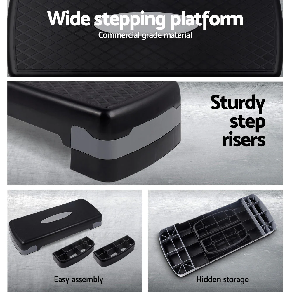 Everfit Aerobic Step Exercise Stepper Steps Home Gym Fitness Block Bench Riser - Image 6