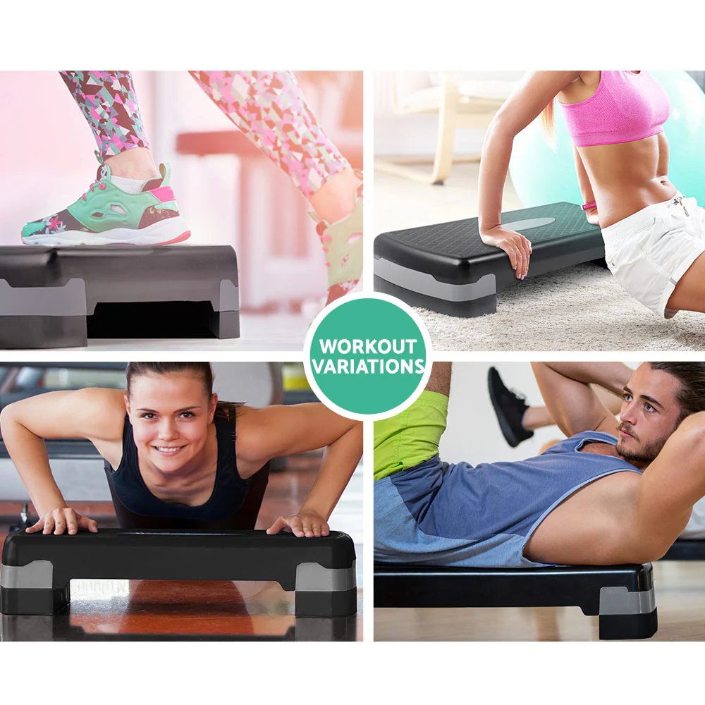 Everfit Aerobic Step Exercise Stepper Steps Home Gym Fitness Block Bench Riser - Image 7