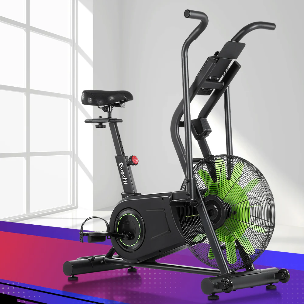 Everfit Air Bike Dual Action Exercise Bike Fitness Home Gym Cardio - Image 2