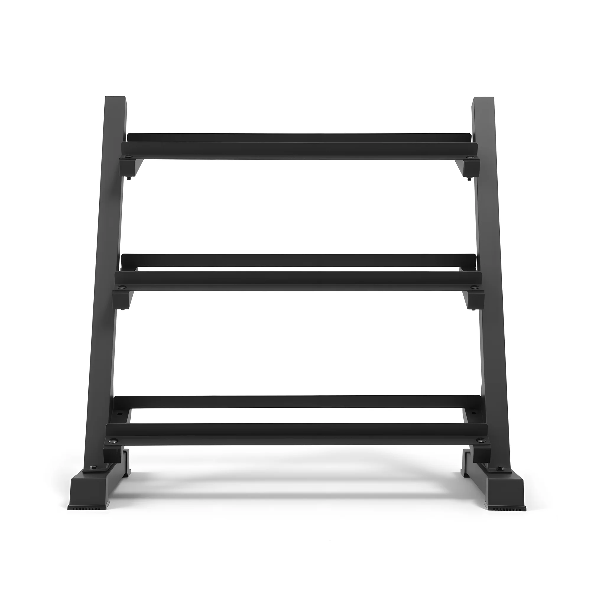 Everfit Dumbbell Rack 3-Tier Heavy Duty Weight Storage for Home Gym 300kg Capacity Black - Image 4