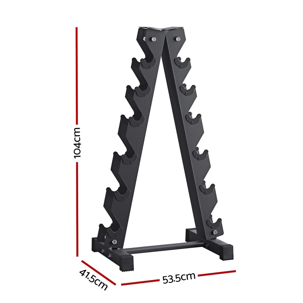 Everfit Dumbbells Rack 6 Tier Dumbbell Stand Home Gym Storage 200kg Capacity - Image 3