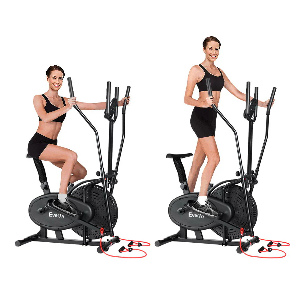 Everfit Exercise Bike 5 in 1 Elliptical Cross Trainer Home Gym Indoor Cardio - Image 4