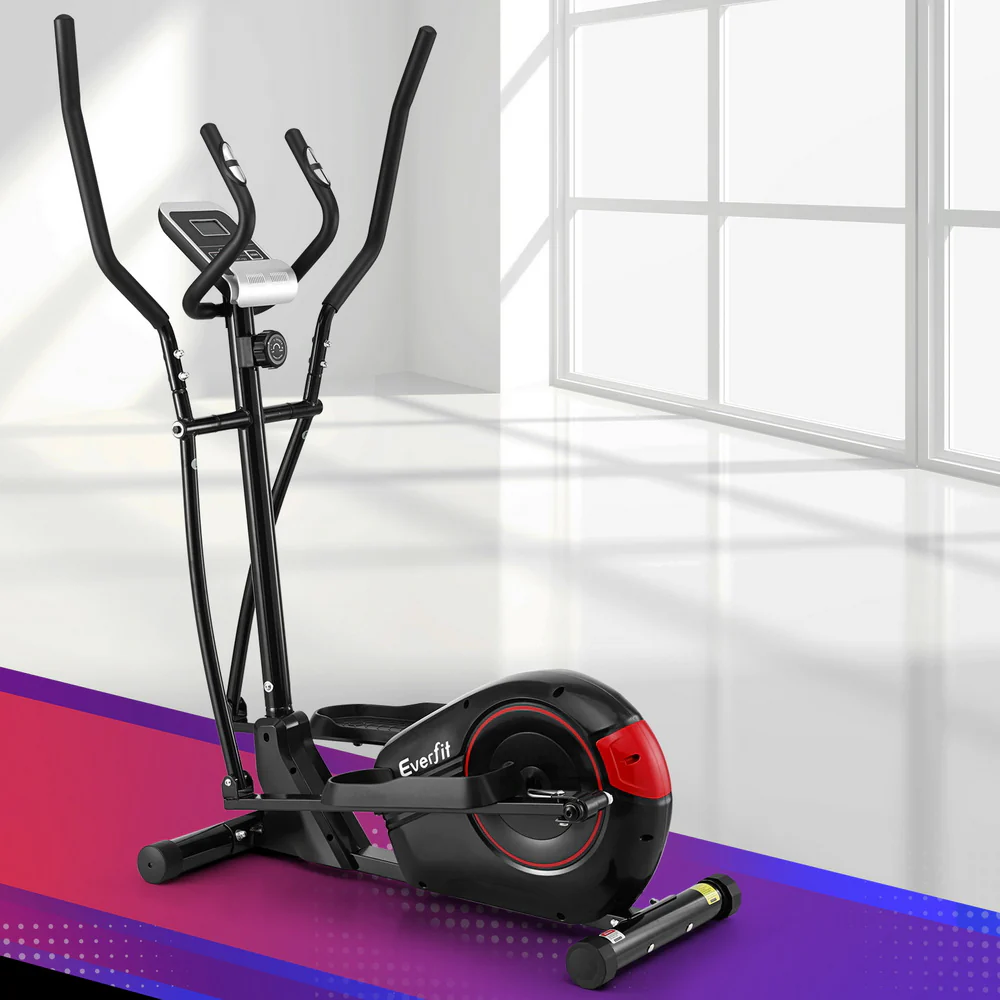 Everfit Exercise Bike Elliptical Cross Trainer Home Gym Fitness Machine LCD - Image 2