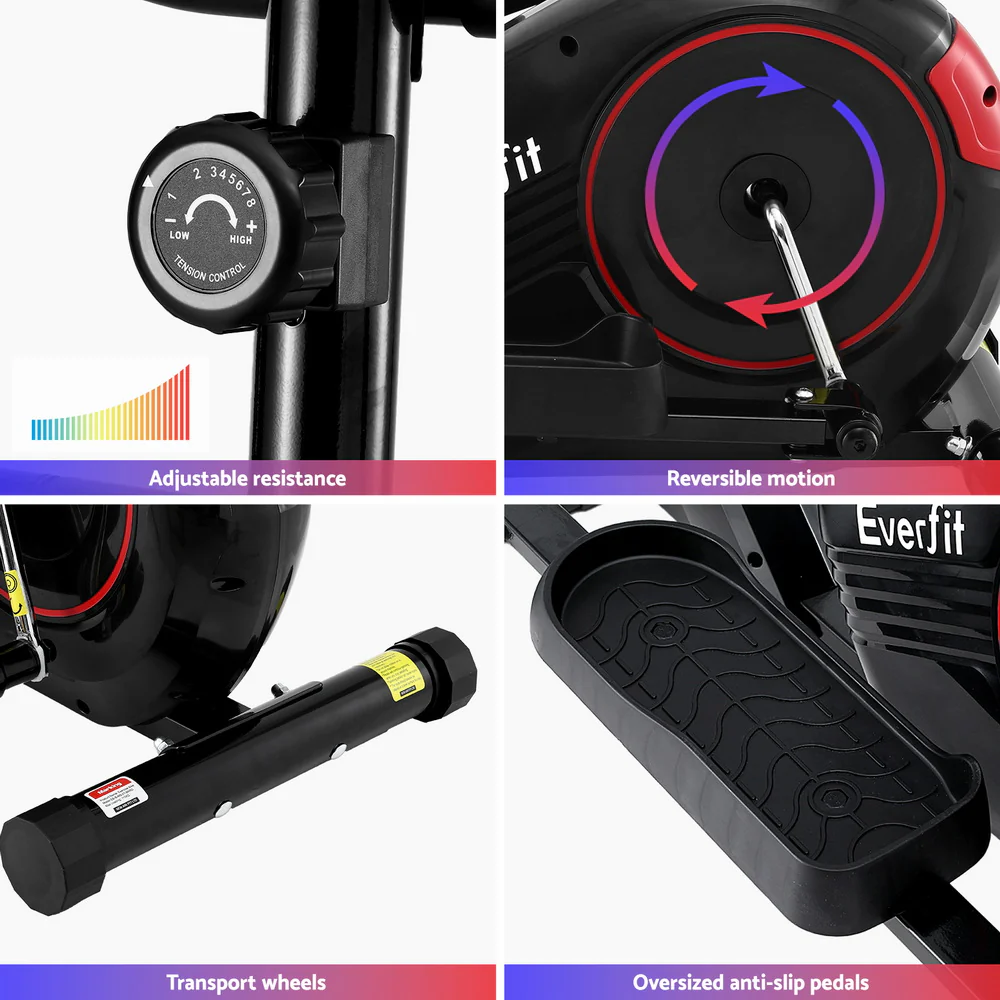 Everfit Exercise Bike Elliptical Cross Trainer Home Gym Fitness Machine LCD - Image 8