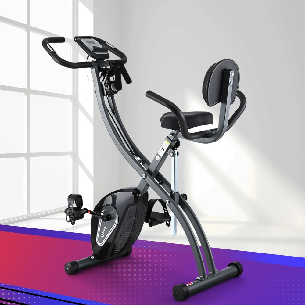 Everfit Folding Exercise Bike Magnetic X-Bike Aerobic Trainer Indoor Cycling - Image 2