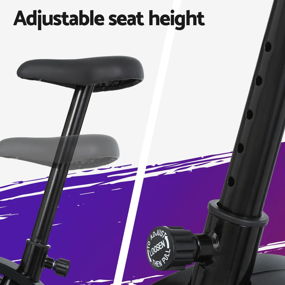 Everfit Magnetic Exercise Bike 8 Levels Upright Bike Fitness Home Gym Cardio - Image 7