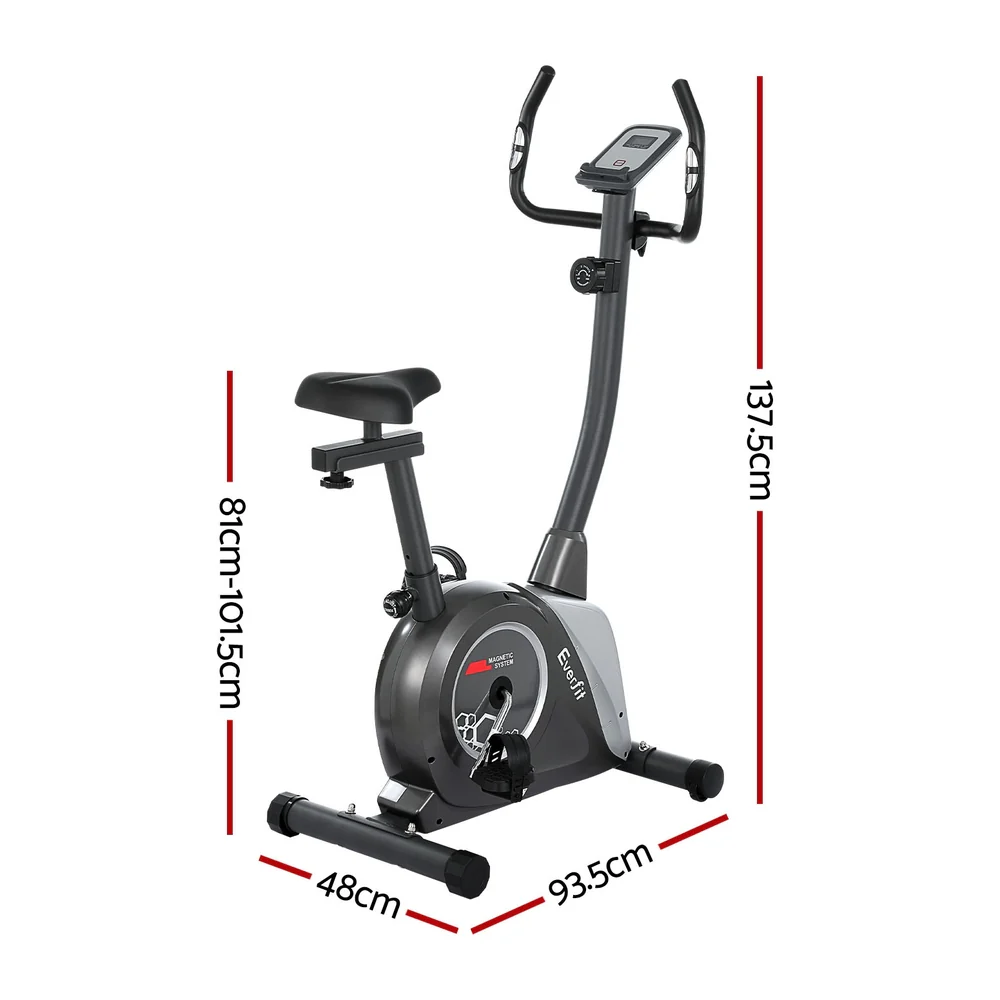 Everfit Magnetic Exercise Bike Upright Bike Fitness Home Gym Cardio - Image 3