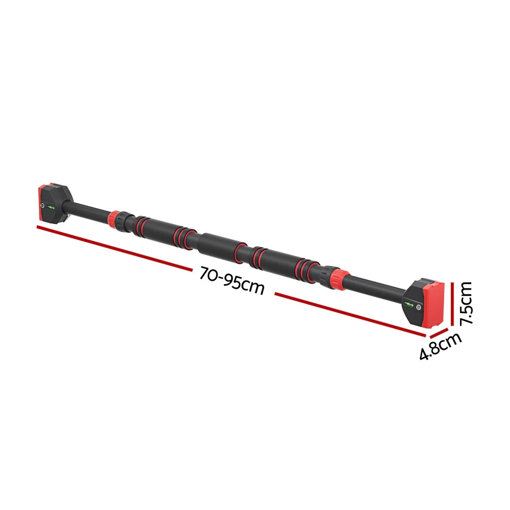 Everfit Pull Up Bar 70CM-95CM Doorway Chin Up Horizontal Bar Gym - Image 2