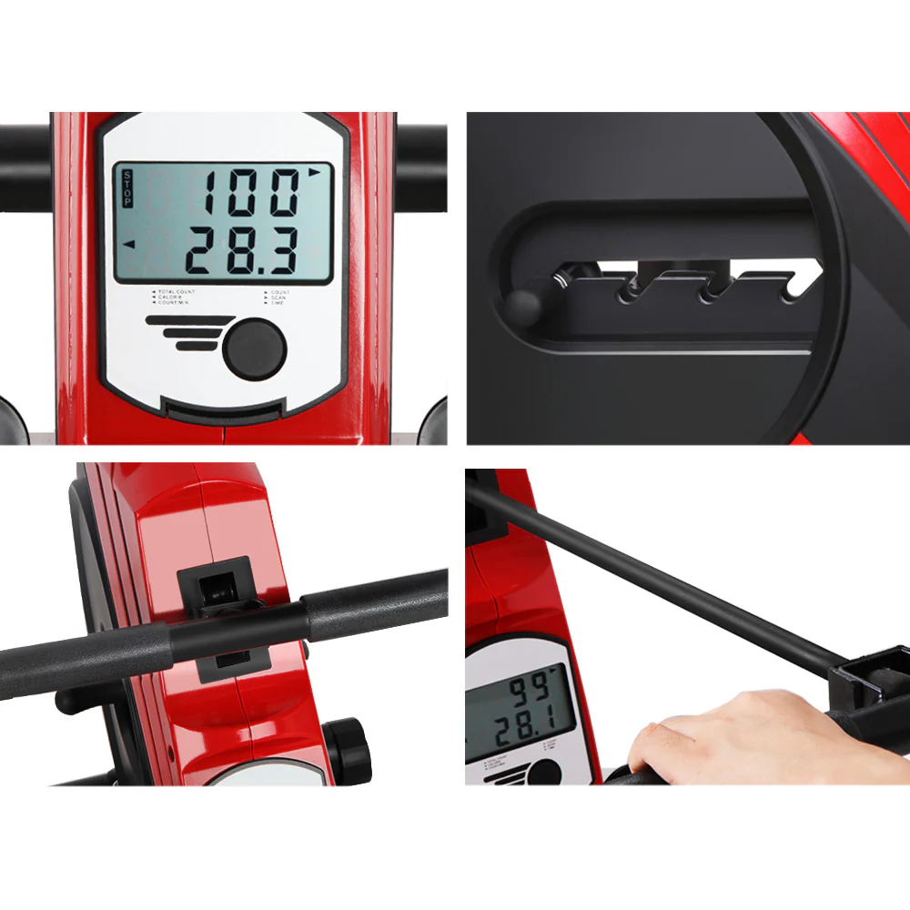 Everfit Rowing Machine Rower Elastic Rope Resistance Fitness Home Cardio (Red) - Image 7
