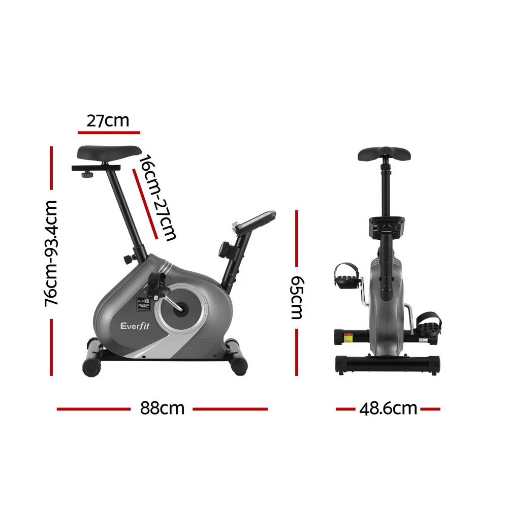 Everfit Under Desk Exercise Bike Magnetic Resistance Cardio workouts 120kg Capacity - Image 3