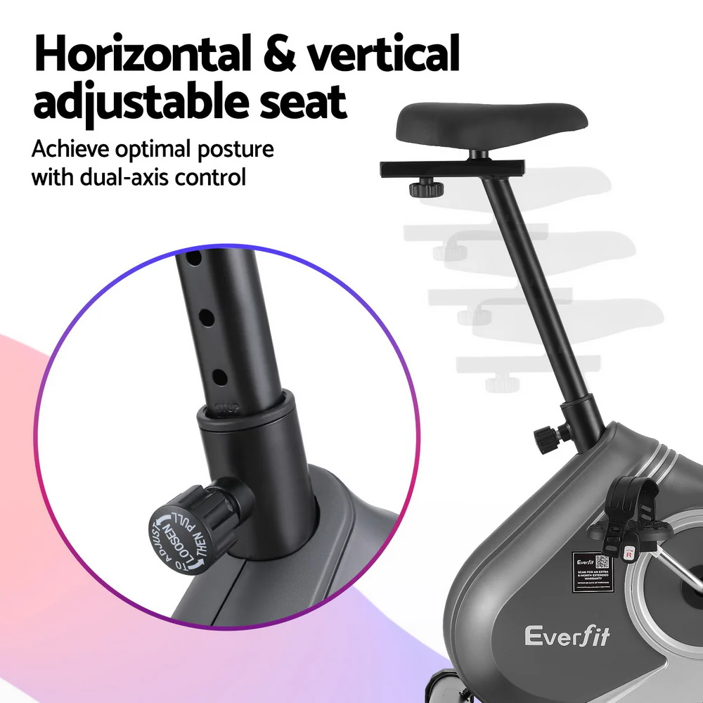 Everfit Under Desk Exercise Bike Magnetic Resistance Cardio workouts 120kg Capacity - Image 8