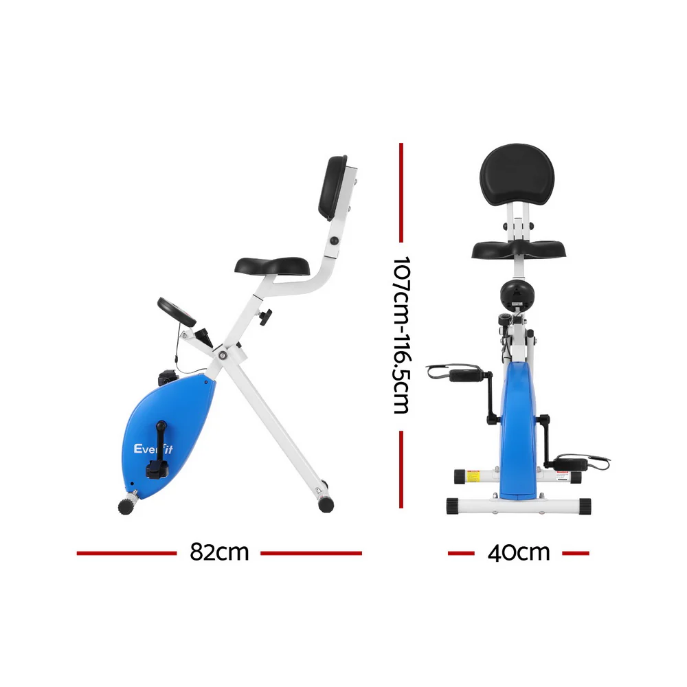 Everfit Under Desk Exercise Bike Magnetic Resistance X-bike Workouts 100kg Capacity - Image 3