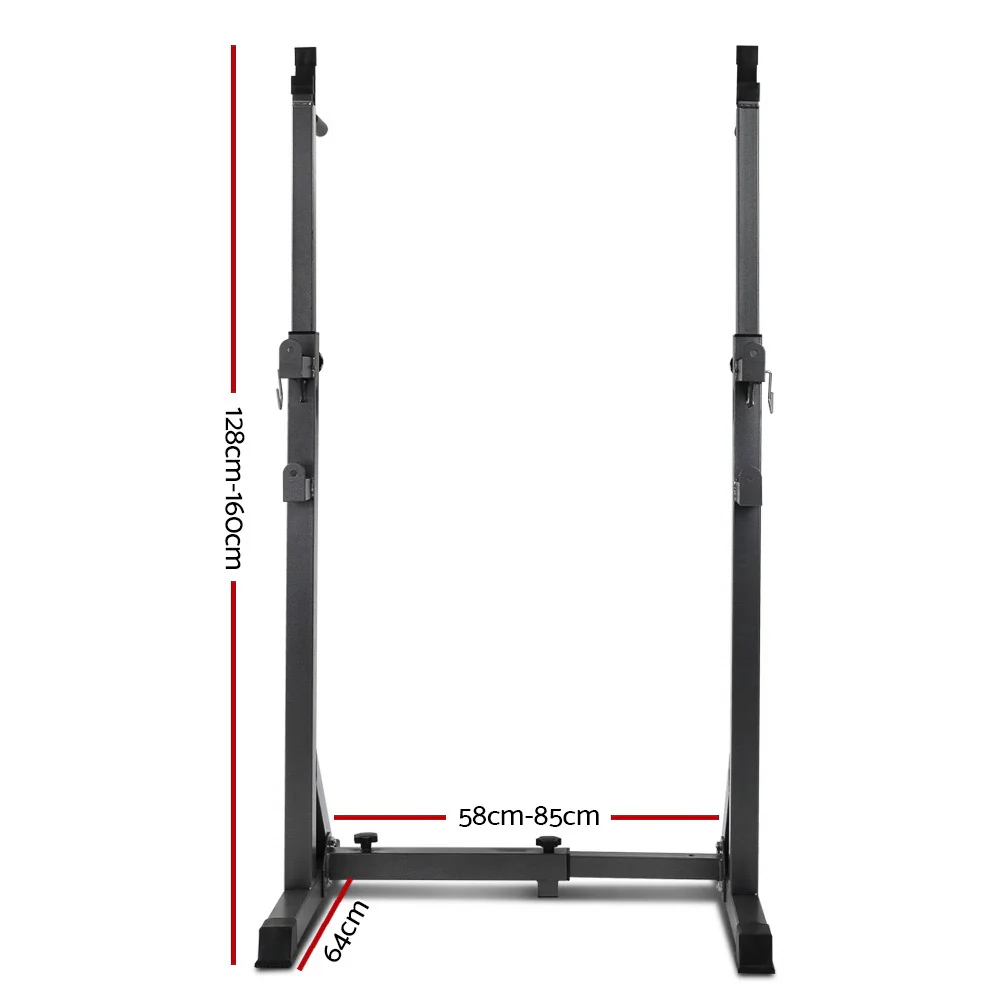 Everfit Weight Bench Adjustable Squat Rack Home Gym Equipment 300kg - Image 2