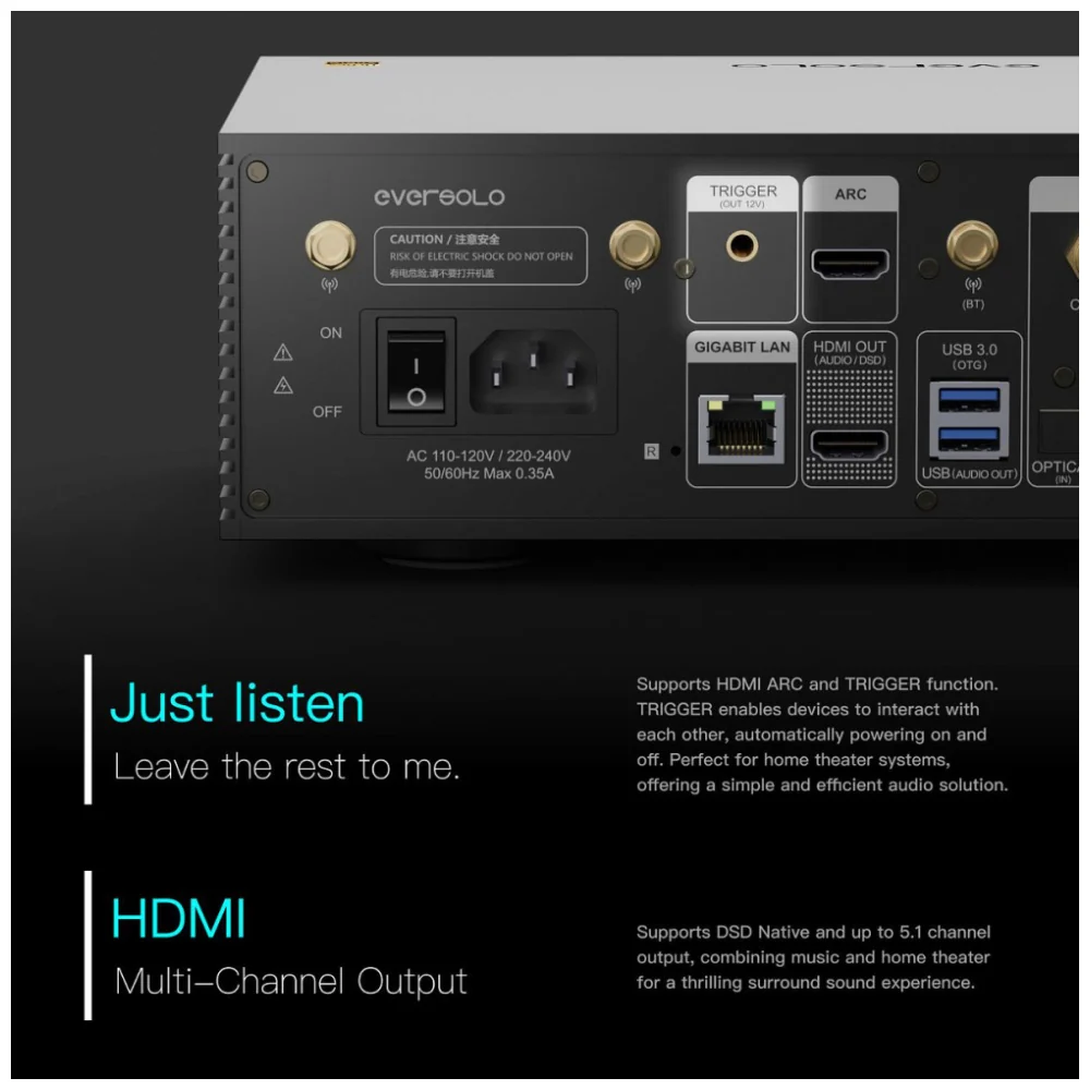 Eversolo DMP-A6 Gen 2 Music Streamer (Aus Edition) - Image 10