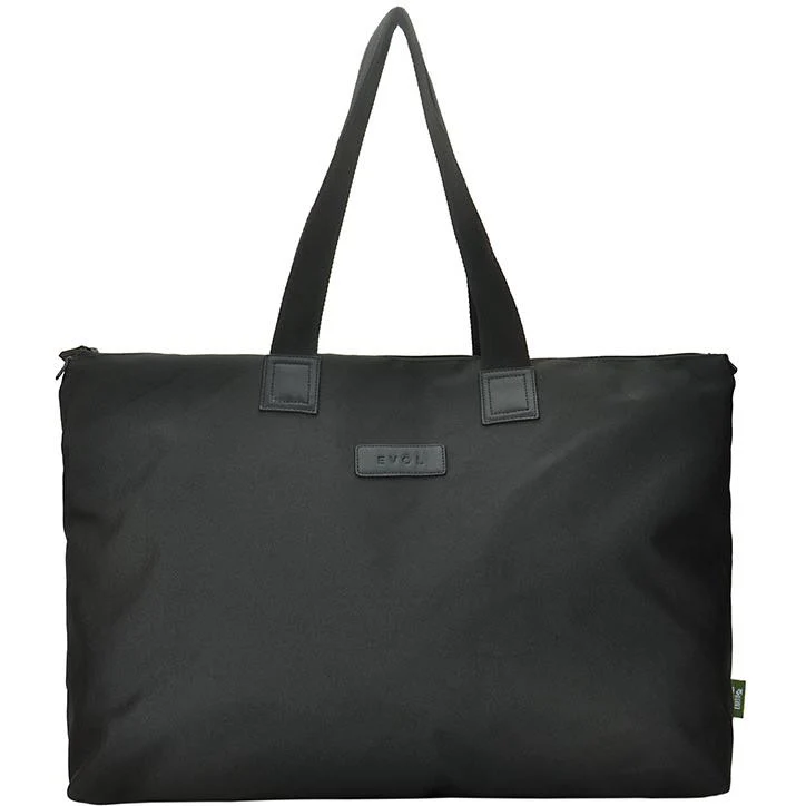 Evol Recycled Foldable Travel 40L Tote Bag (Black) - Image 2