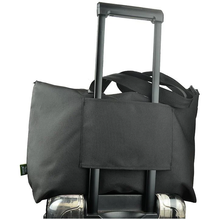 Evol Recycled Foldable Travel 40L Tote Bag (Black) - Image 5