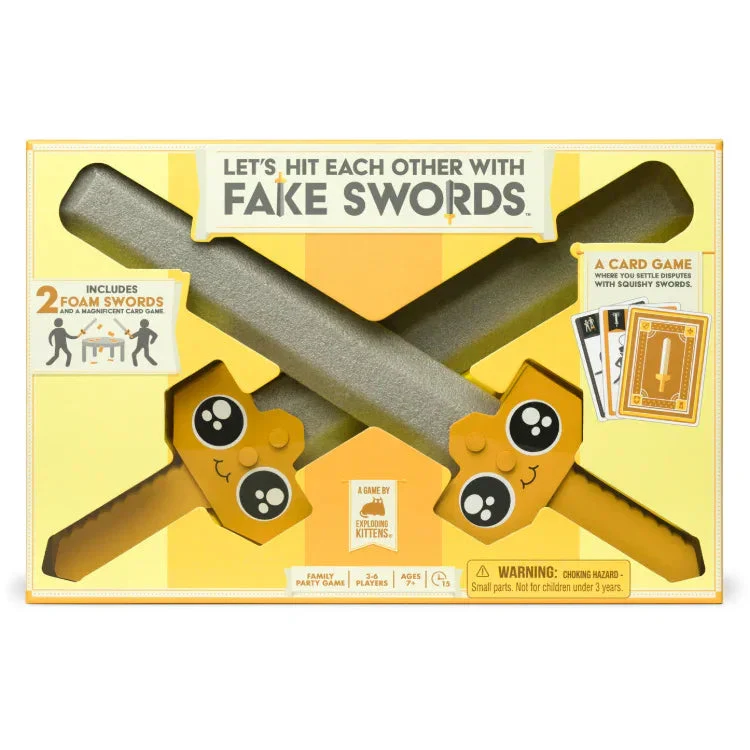 Exploding Kittens Let's Hit Each Other With Fake Swords Party Game Large Box - Image 2
