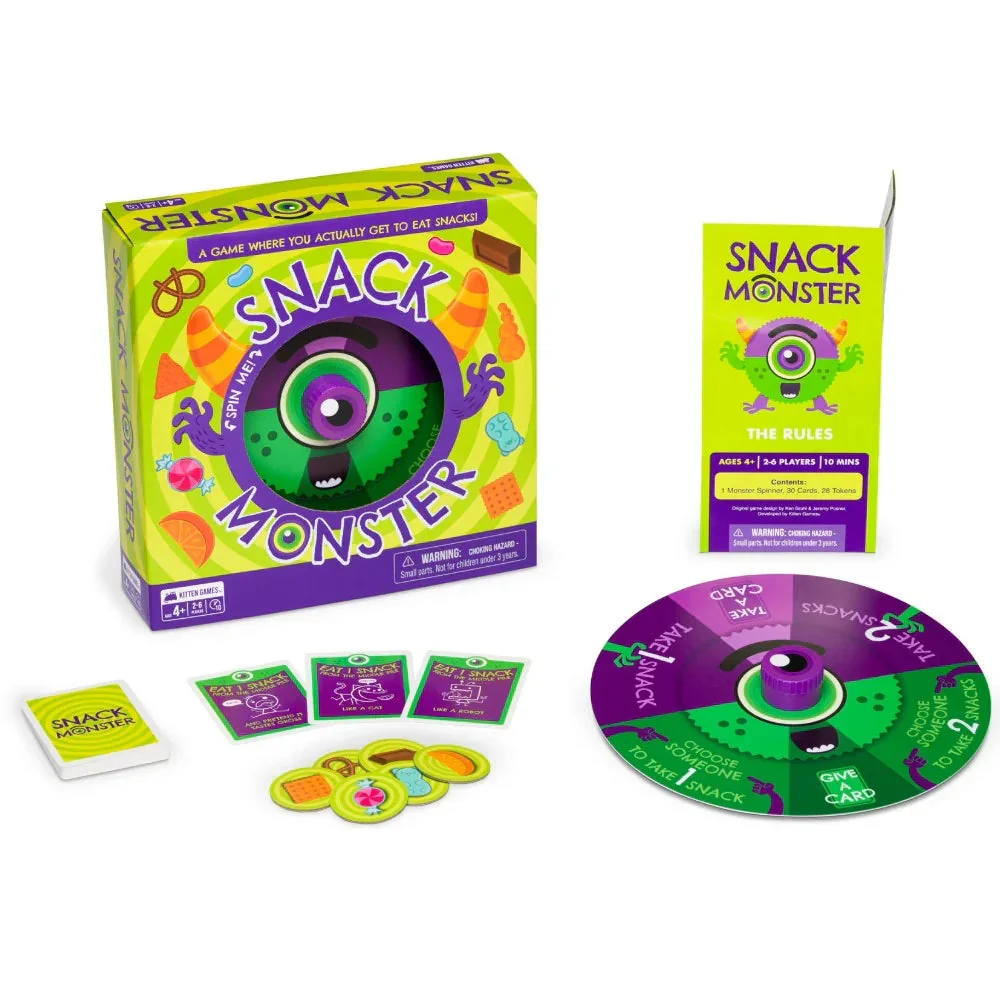 Exploding Kittens Snack Monster Family Game - Image 3
