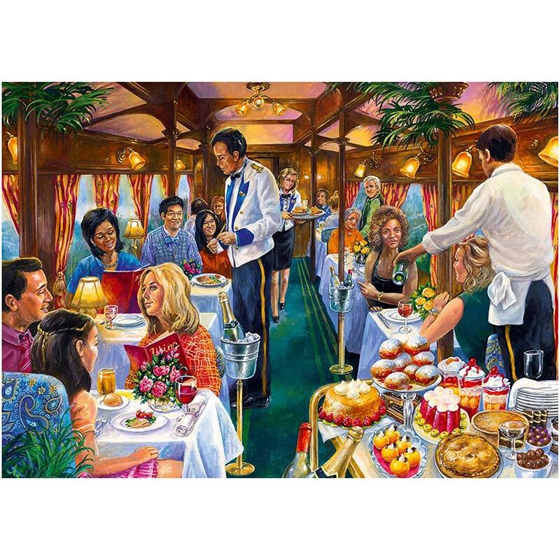Falcon De Luxe 500pc The Dining Carriage Puzzle - Image 2