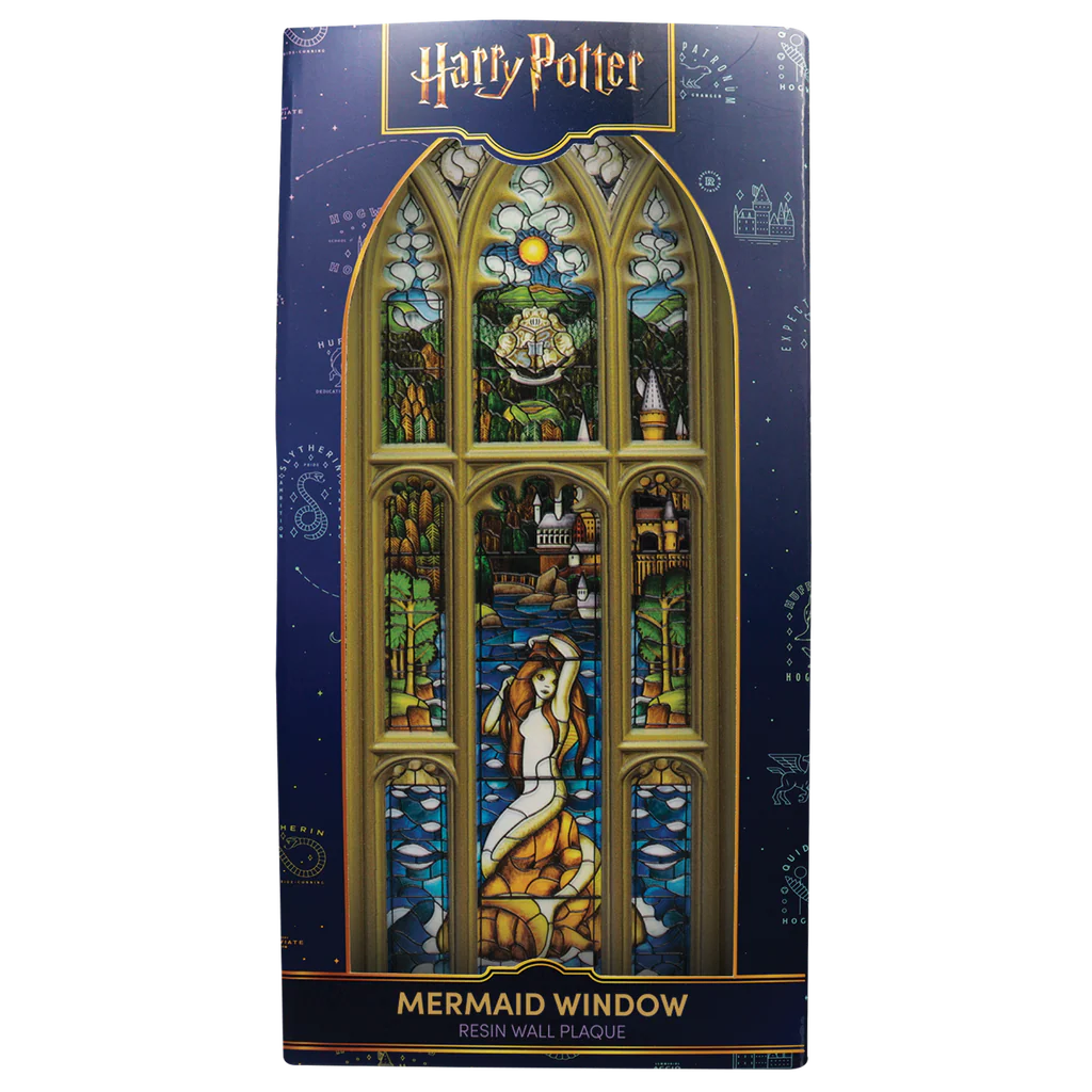 Fanattik Harry Potter Mermaid Stained Glass Window Resin Plaque - Image 5